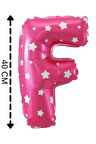 Folyo Balon F Harfi Helyum Balon 40 Cm
