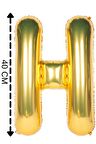 Folyo Balon H Harfi Helyum Balon 40 Cm