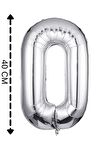 Folyo Balon O Harfi Helyum Balon 40 Cm