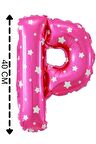 Folyo Balon P Harfi Helyum Balon 40 Cm