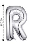 Folyo Balon R Harfi Helyum Balon 40 Cm