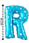 Folyo Balon R Harfi Helyum Balon 40 Cm
