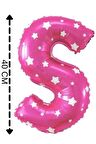Folyo Balon S Harfi Helyum Balon 40 Cm