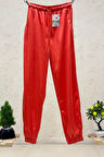 Paça Ve Bel Lastikli Saten Pantolon