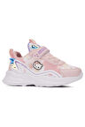 Günlük Kız Çocuk Sneaker Lastik Bağcık Hologram Cırt Hafif Hello Kitty Nefes Alabilen Ayakkabı 2014