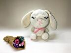Amigurumi Beyaz Tavşan Sağlıklı Oyuncak El Örgüsü