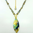 2016 Mekik Labradorit el yapımı kolye