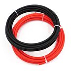  Solar Kablo (2m+2m) 4mm Güneş Paneli Kablo Seti Siyah Kırmızı 