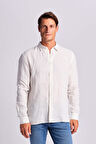 Ruck & Maul Erkek Keten Gömlek 24865-1000 White