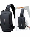 Newish Polo Uziko Çapraz Sırt Çantası-Body Bag USB ve Kulaklık Çıkışlı