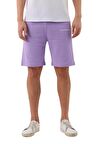 Erkek Regular Fit (normal Kesim) %100 Pamuklu Şort-Lila
