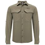 600702 Alpinist Natriks Uzun Kollu Erkek Gömlek Sand 3XL