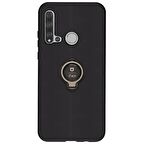 İFACE Huawei P20 Lite 2019 6.4 inc Yüzüklü Silikon Telefon Kılıfı