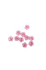 10 Adet 10 Mm Çiçek Düğme (PEMBE)