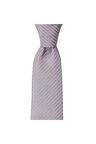 Açık gri çizgili 8 cm genişliğinde kravat