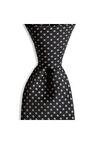 Siyah desenli 8 cm genişliğinde kravat