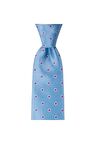 Açık mavi desenli 8 cm genişliğinde kravat