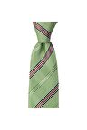 Yeşil çizgili 8 cm genişliğinde kravat
