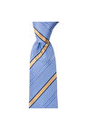 Mavi çizgili 8 cm genişliğinde kravat