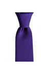 Mor renkli 7 cm genişliğinde ipek kravat