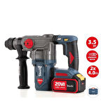 STECHEND SX54 AKÜLÜ KIRICI DELİCİ 6-30 MM 3.5 JUL 2 X 4 AMPER AKÜ(20V) + 2 YIL GARANTİ