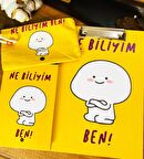 Ne Biliyim Ben Tasarımlı Sekreterlik Defter Ve Kalemlik Kırtasiye Seti