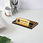 Kişiye Özel Masa Üstü Ahşap Masa Üstü İsimlik