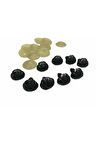 25 Adet 15 mm Siyah Burun