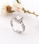 Burgu Baget 14 Ayar Altın Yüzük