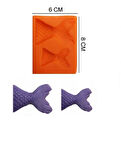 ŞEKER HAMUR KALIBI SİLİKON BALIK KUYRUĞU 6*8 CM