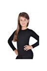 Kız Çocuk Termal Üst Siyah