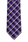 Mor Ekose Desenli 7 Cm Genişliğinde Ince Kravat