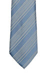 Açık Mavi Beyaz Çizgili Kravat