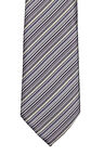 Lila Çizgili Klasik Kravat