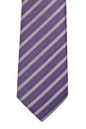 Mor Çizgili Şık Kravat