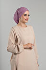 Gül Kurusu Pratik Hazır Geçmeli Tesettür Bone Sandy Büzgülü Salaş 2119_18
