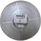 Onli ON-5002 2+1 PE 1x0,50 mini Coax 2x0,50mm 250 metre Dış Ortam CCA Kamera Kablosu