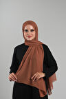 Kiremit Düz Klasik Şal Şifon Dikişli 202112_05