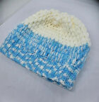 KREM AÇIK MAVİ SİMLİ BERE