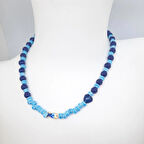 MAVİ SERAMİK BONCUKLU BALIKLI Kadın KOLYE