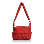 Monalisa Home Kadın Çok Bölmeli Yıkama Deri Omuz Çaptaz Çanta