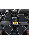 JAGUAR S-TYPE MK2 2002-2004 -OTOMATİK    Siyah Halı Gri Kenar Petek Topuk