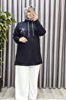 Kadın Giyim Modal Sırtı Nakışlı Tunik 