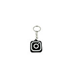 NFC Anahtarlık - İnstagram Anahtarlık Siyah (Orta Boy 3,5 cm)