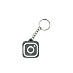 NFC Anahtarlık - İnstagram Anahtarlık Gri (Orta Boy 3,5 cm)
