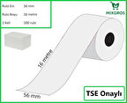 56x16 Metre Termal Kredi Kartı ve Yazarkasa Pos Rulosu 100 Adet