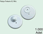 Round R50 Plastik Alarm Etiketi RF Radyo Frekans 1000 Adet