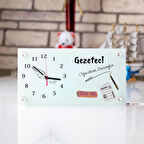 Ressamlara Özel Tasarımlı Masa Üstü Cam Saat