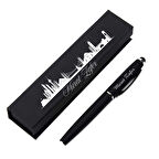 Kişiye Özel İstnabul Tasarımlı Hediye Kutulu TüKenmez Rubber Kalem