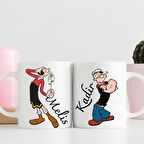 Çiftlere Özel İkili Temel Reis Safinaz Tasarımlı Hediyelik Kupa Bardak